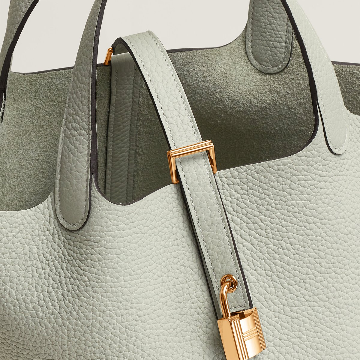 Gris Névé Picotin Lock 18 Bag