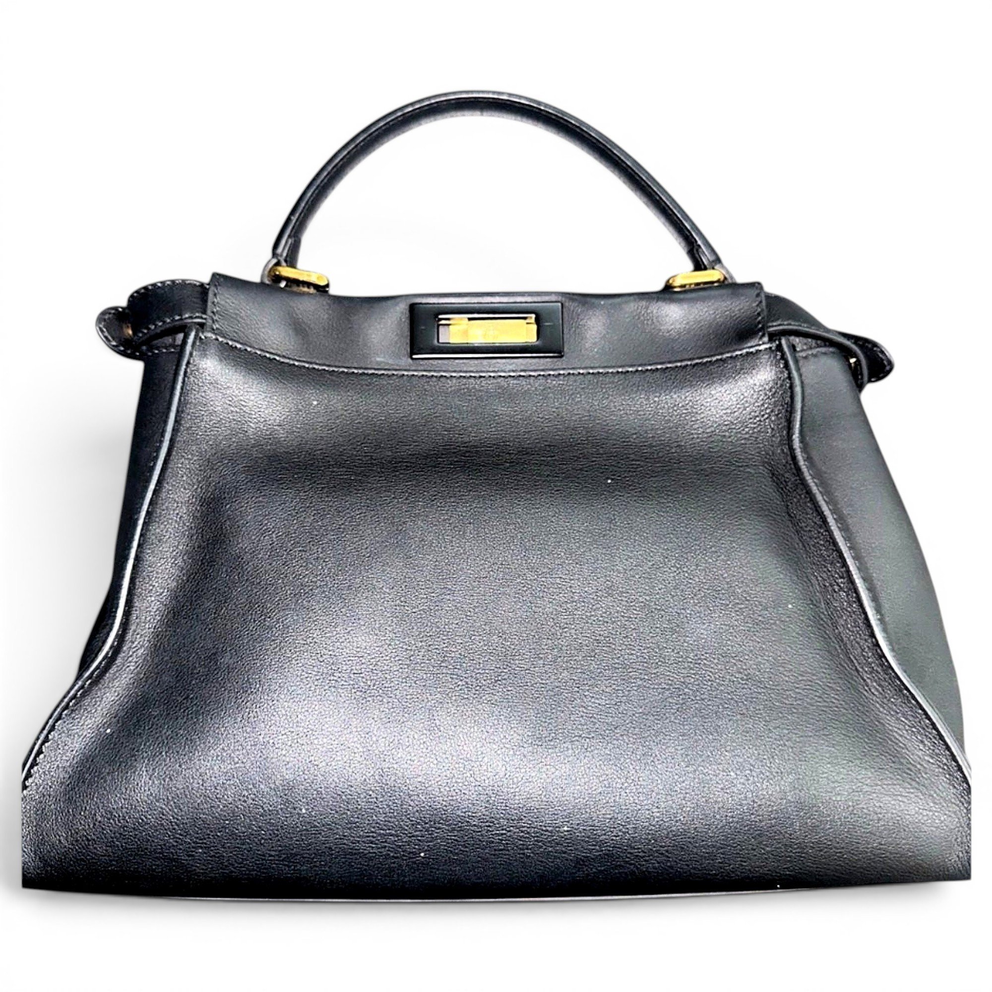 Peekaboo leather handbag