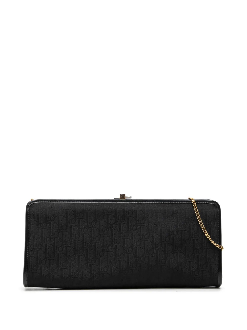 20th Century Diorissimo Trotter Canvas Clutch With Chain crossbody bag