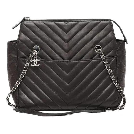 Trendy CC leather tote
