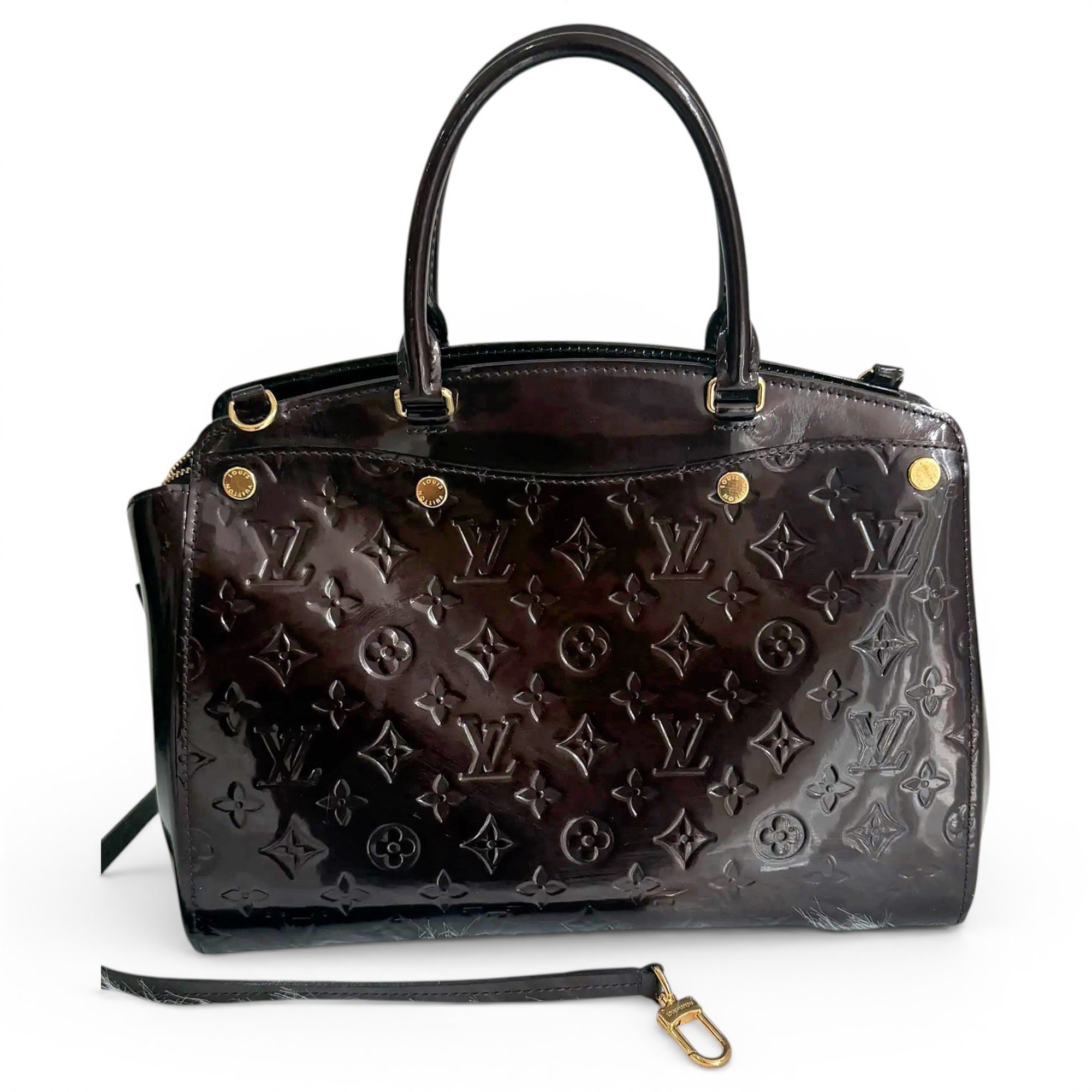 Bréa patent leather handbag