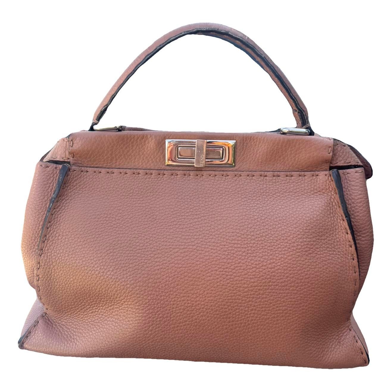 Peekaboo leather handbag