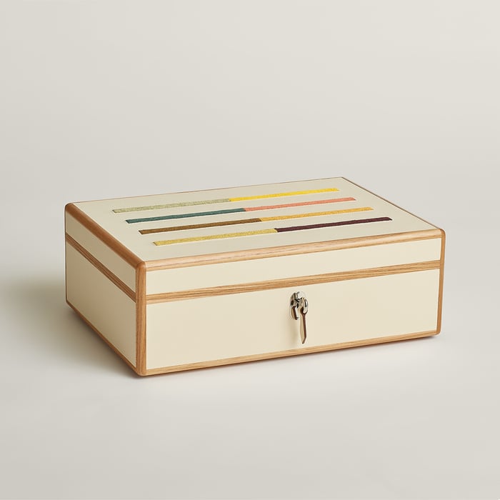 Rose Jaipur Amalthee Jumping H Watch and Cufflink Box, Large Model