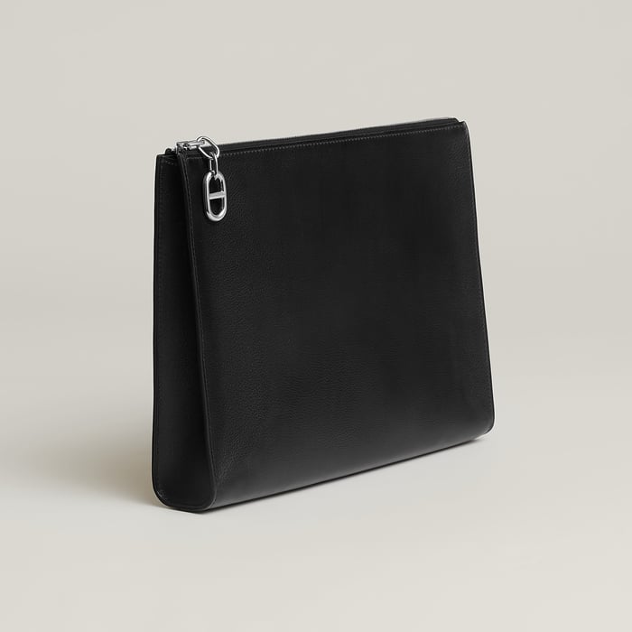 Noir Zipengo Chaine d'Ancre GM Pouch