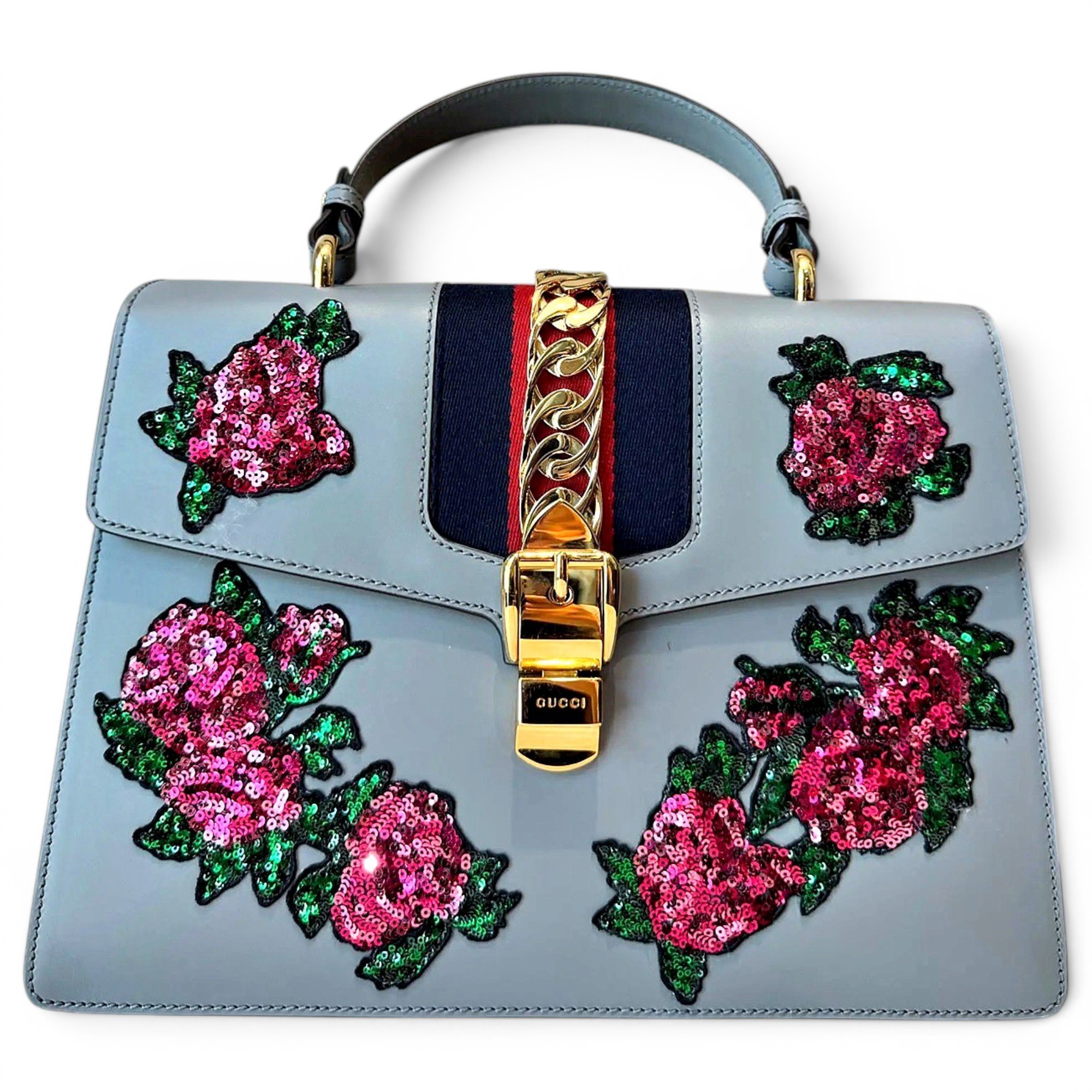 Sylvie Top Handle leather handbag