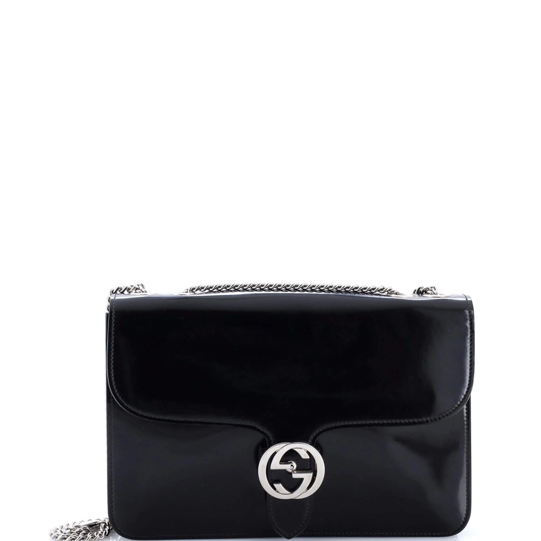 Patent leather handbag