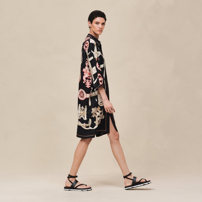 Noir "Ferronnerie Remix" Shirt Dress