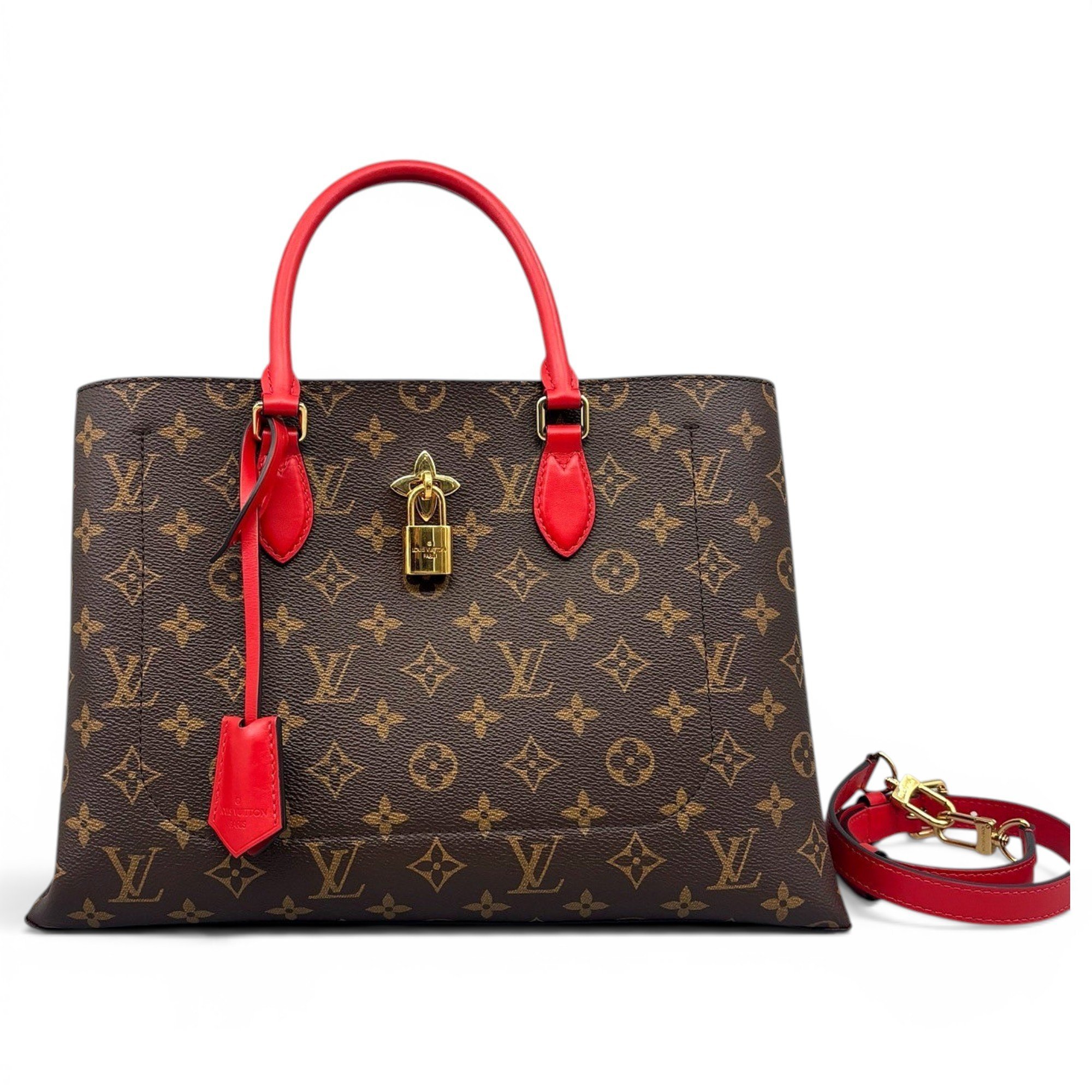 Flower Tote leather handbag