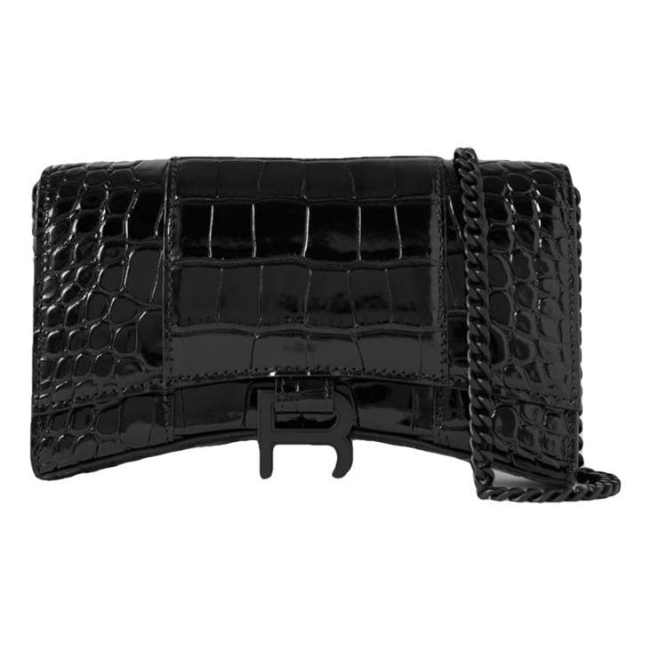 Leather clutch bag