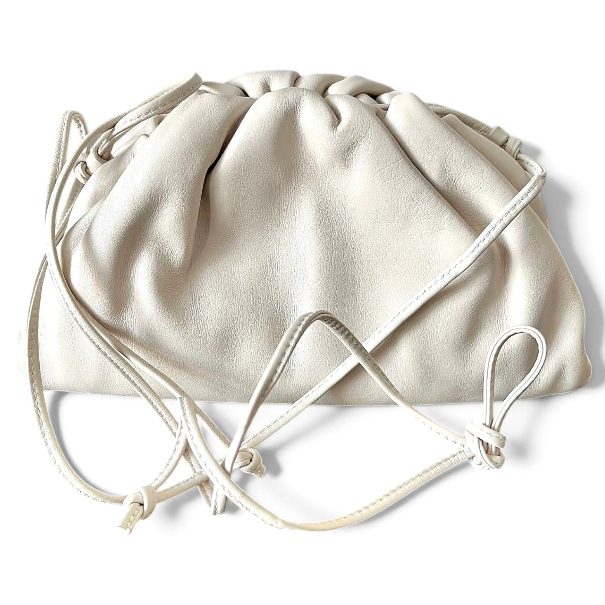 Pouch leather handbag