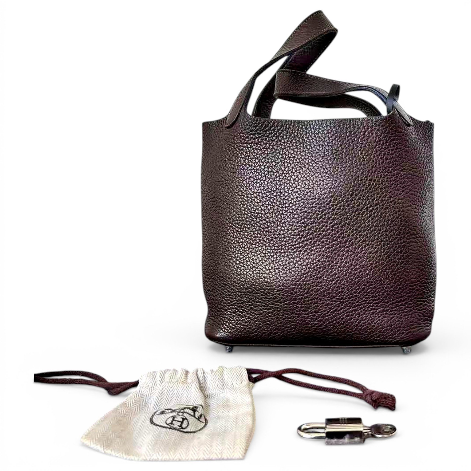 Picotin leather handbag