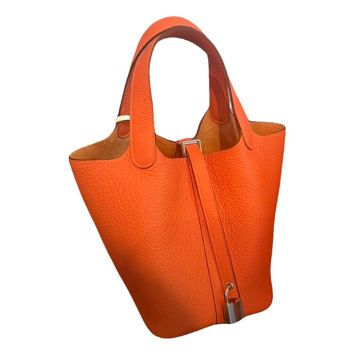 Picotin leather tote
