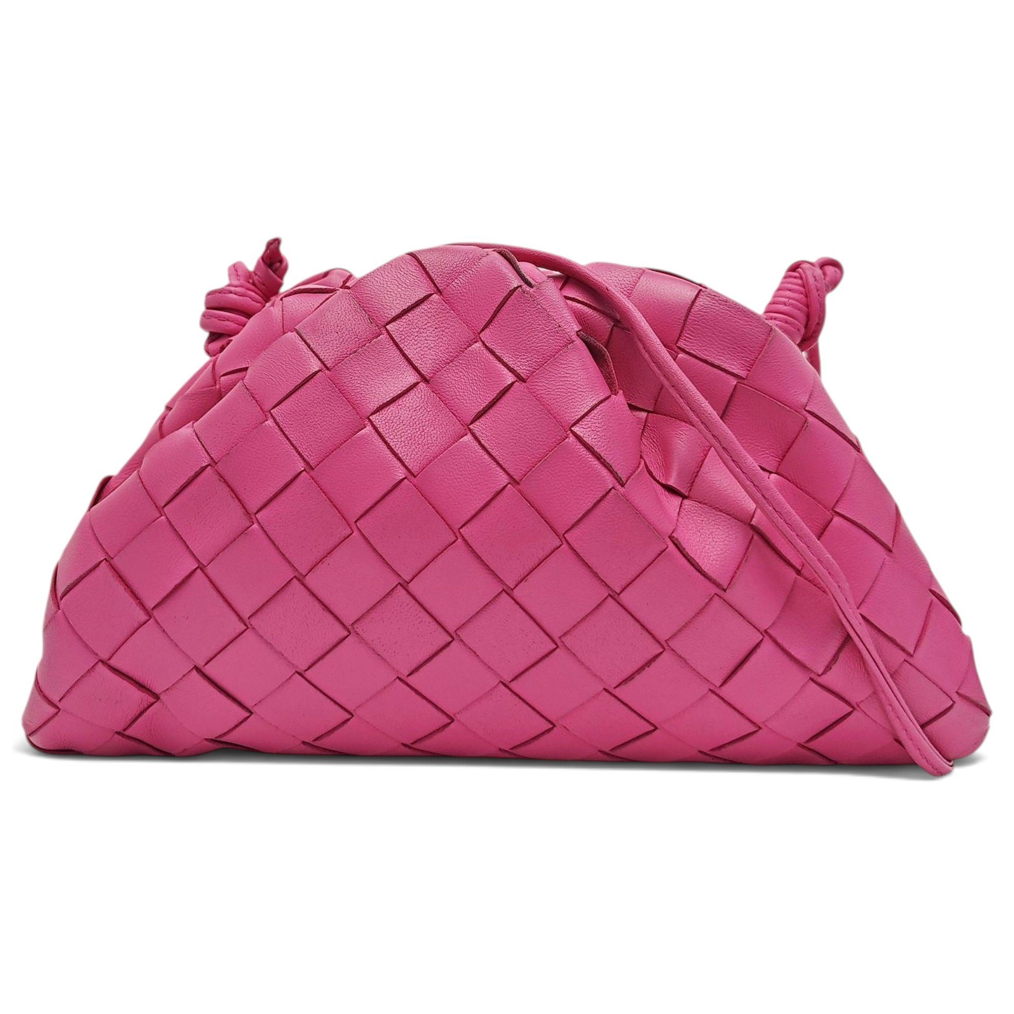 Pouch leather handbag