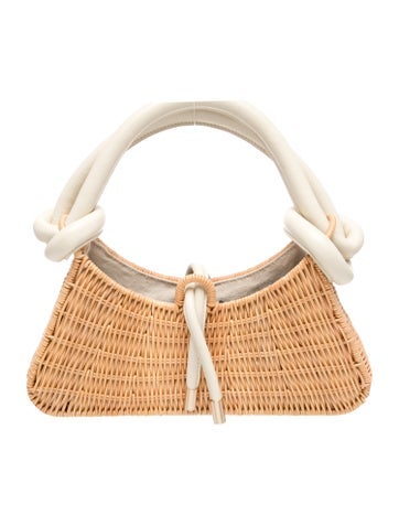 Wicker Top Handle Bag