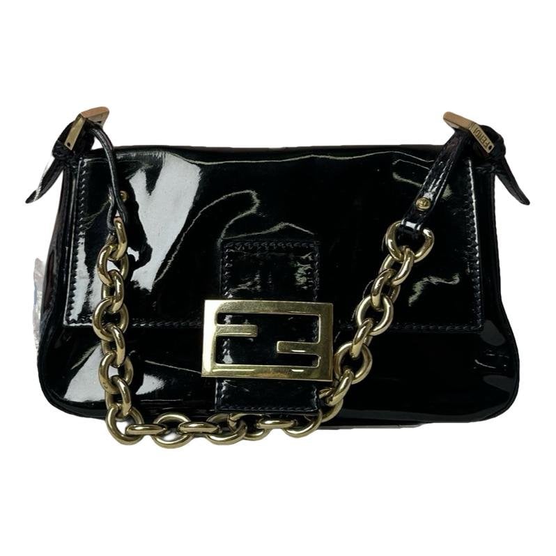 Baguette Chain leather handbag
