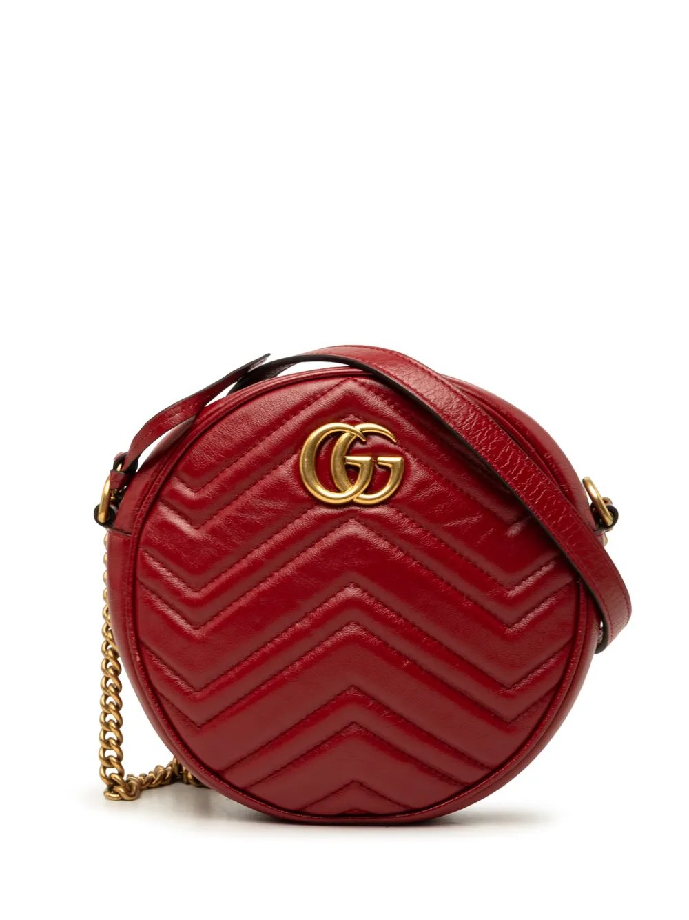 2000-2015 Mini GG Marmont Matelasse Leather Round crossbody bag