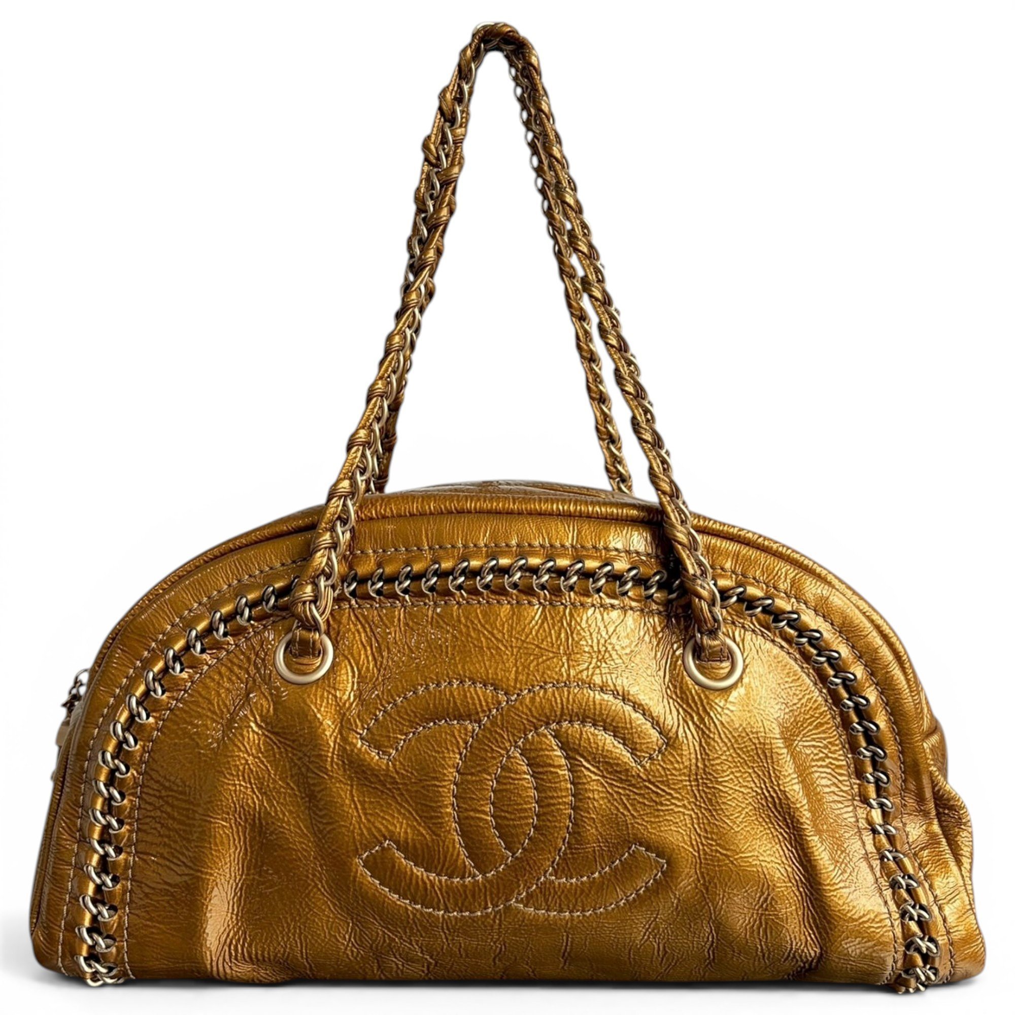 Bowling Bag leather handbag