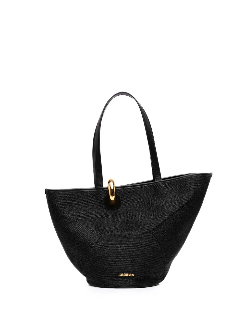 2023-2026 Raffia Effect Nylon and Polyester Le Bambola bucket bag