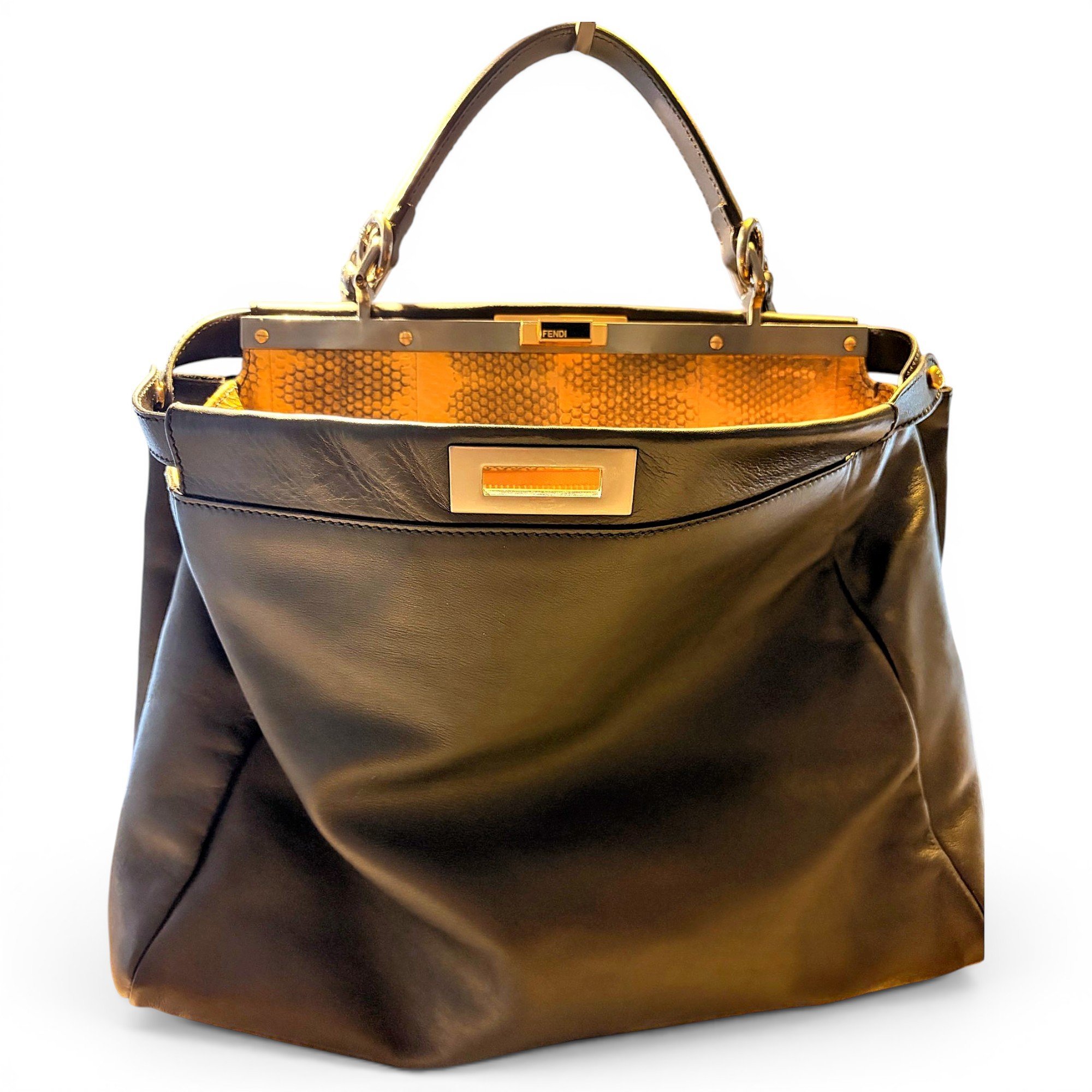 Fendi Peekaboo leather handbag