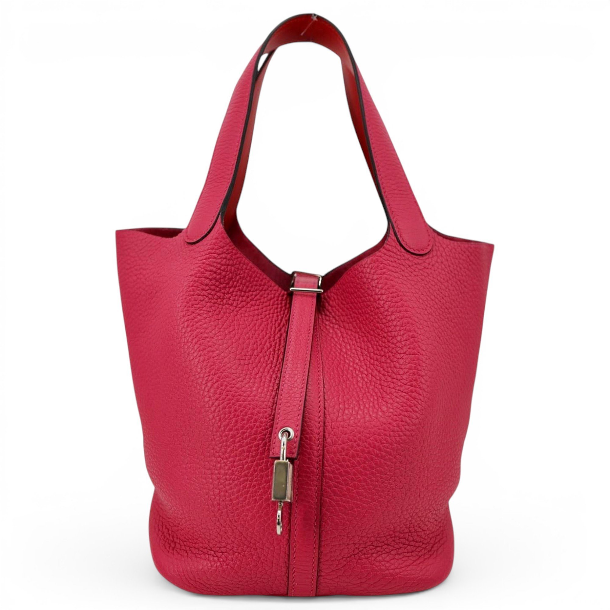 Hermes Picotin 22 Handbag Pink Clemence Leather 2020