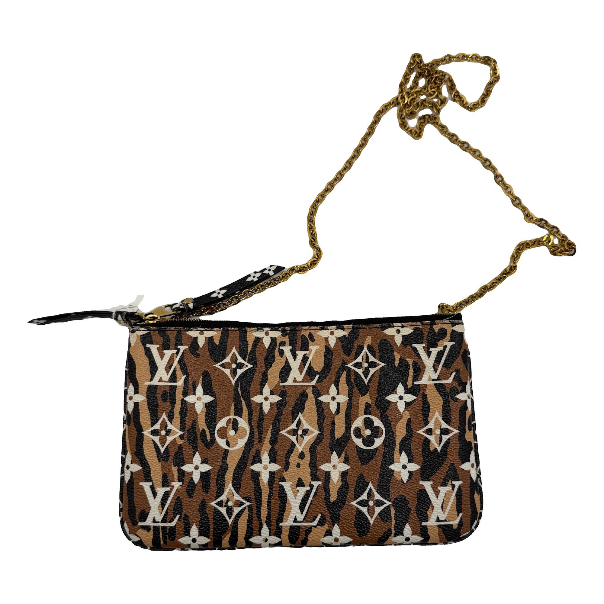 Double zip handbag