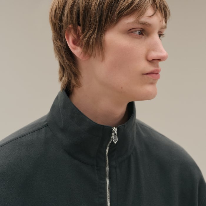 Vert Chrome Zipped Jacket Shirt