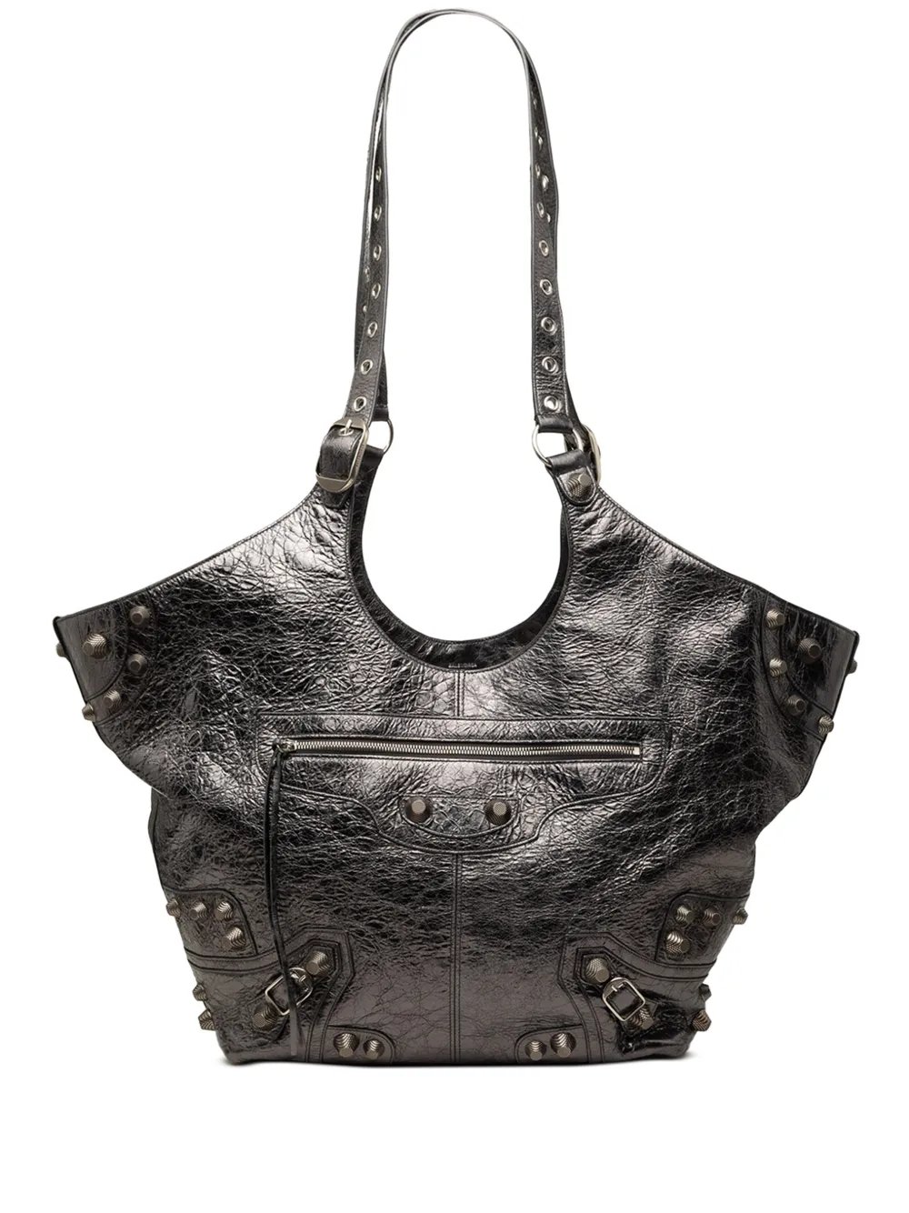 2010 Medium Metallic Crinkled Lambskin Le Cagole Carry All tote bag