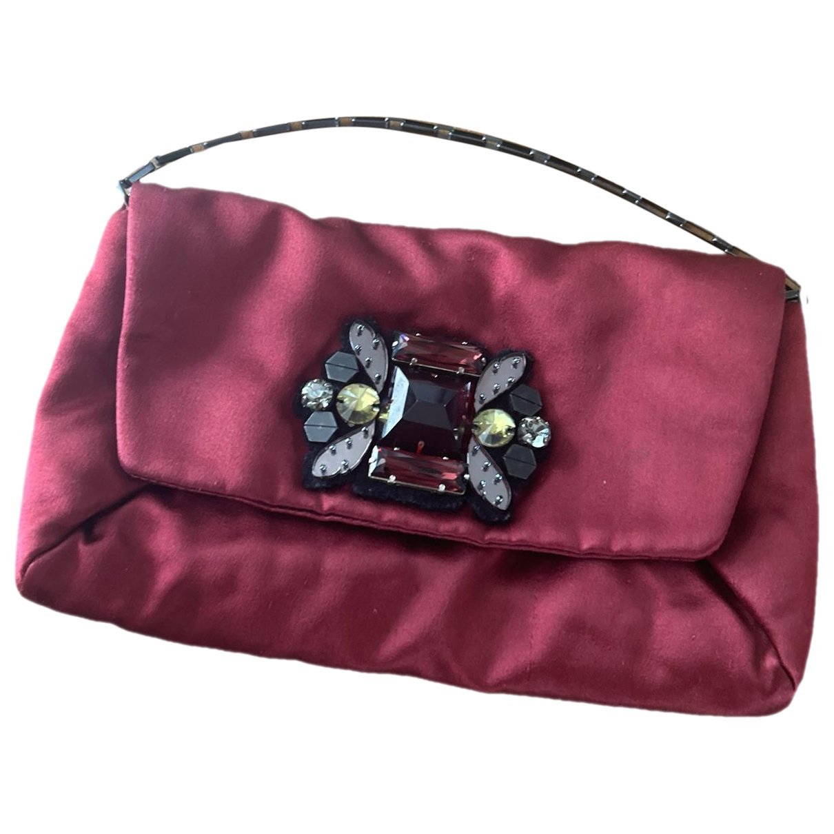 Silk clutch bag