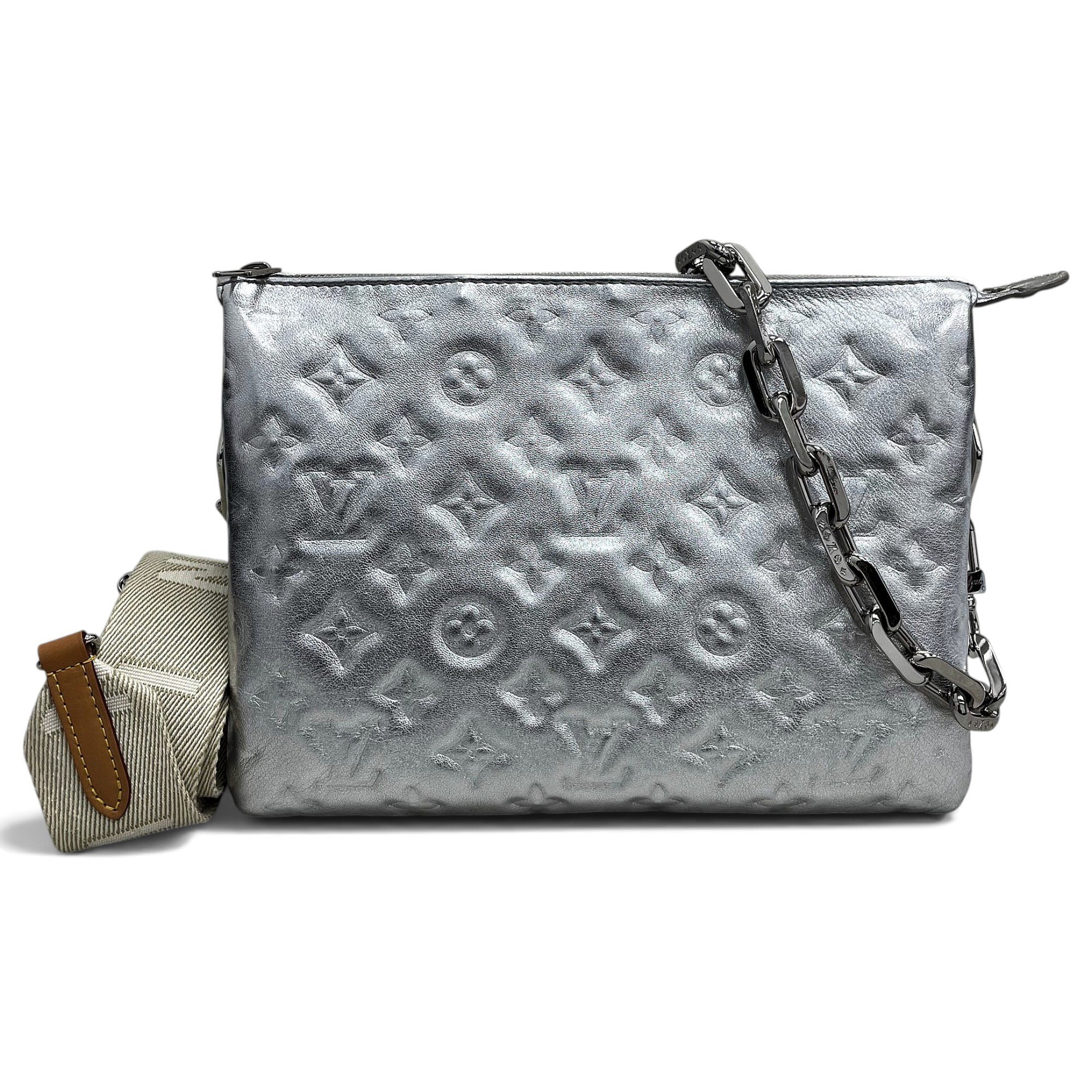 Coussin leather handbag