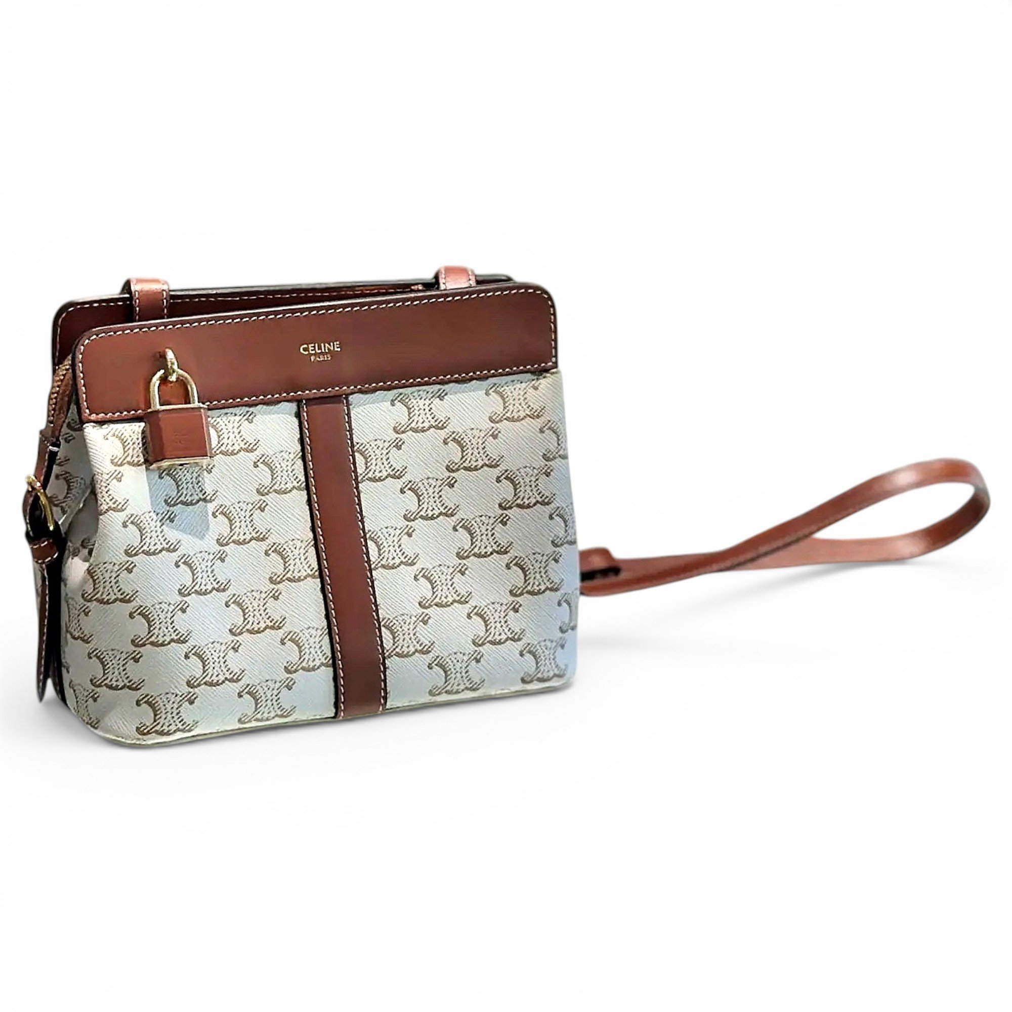 Vinyl crossbody bag
