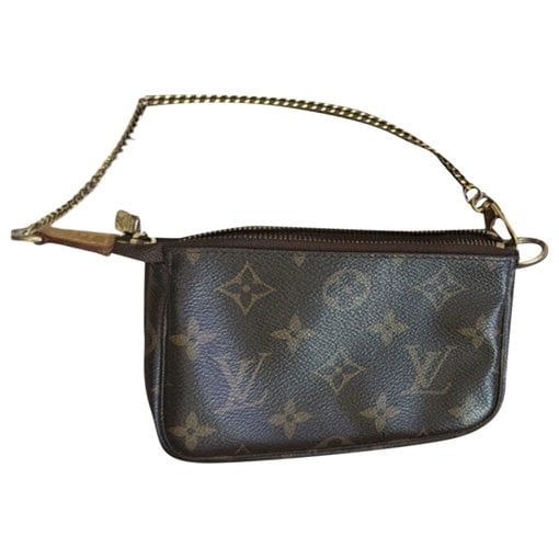 Leather clutch bag