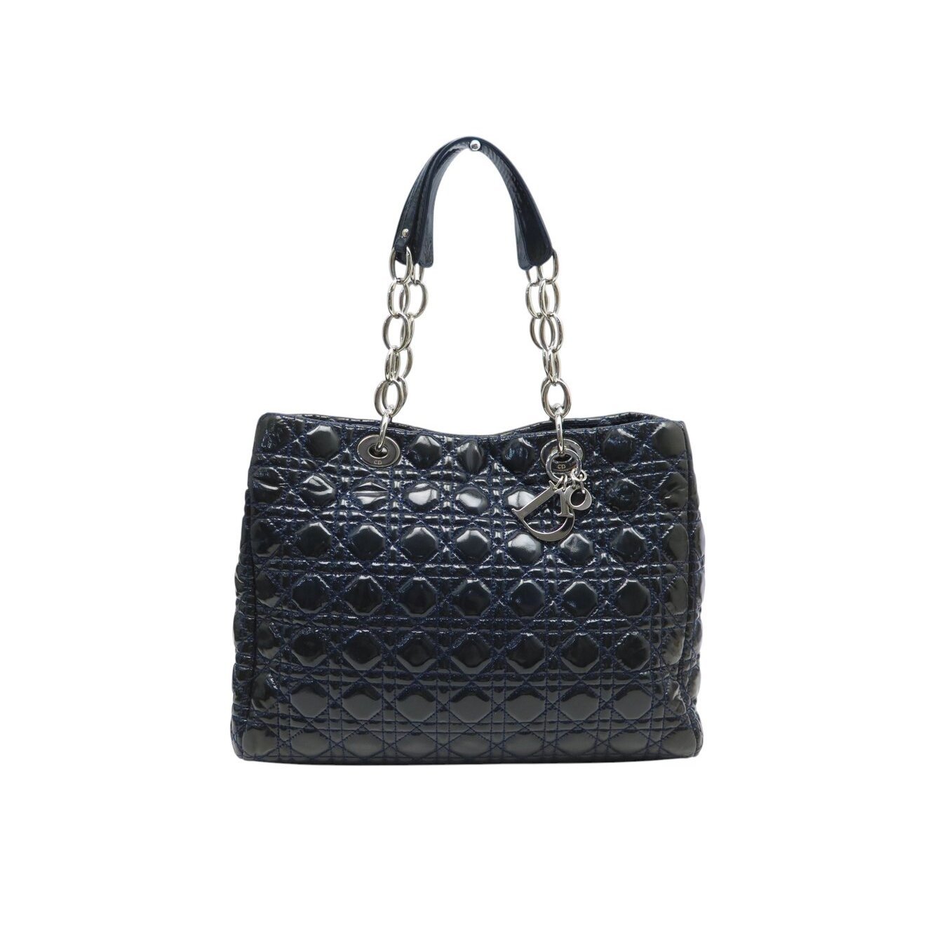 Patent leather handbag