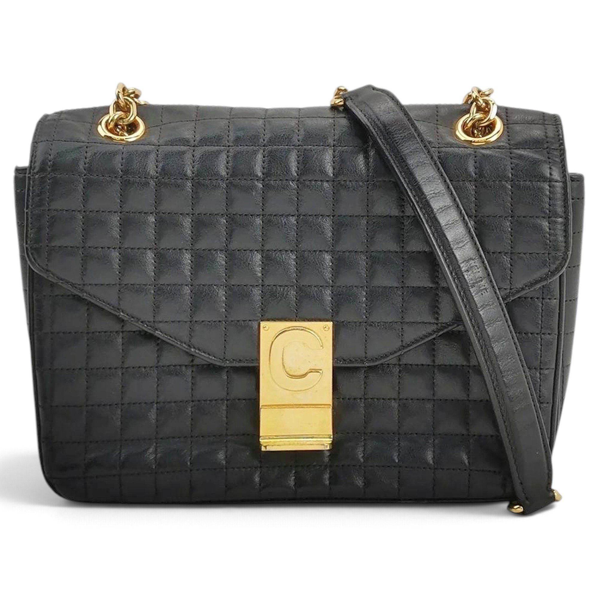 C bag leather handbag