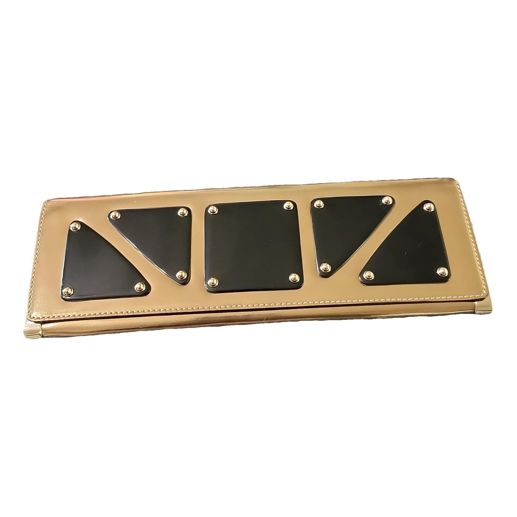 Patent leather clutch bag