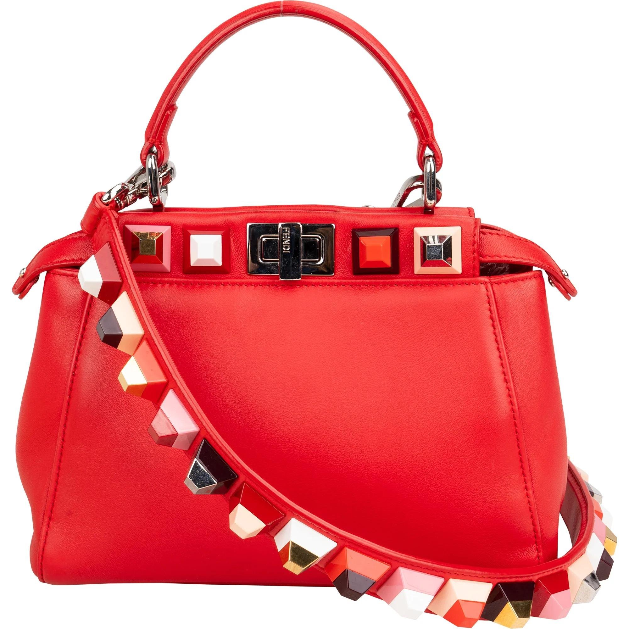 Peekaboo leather handbag