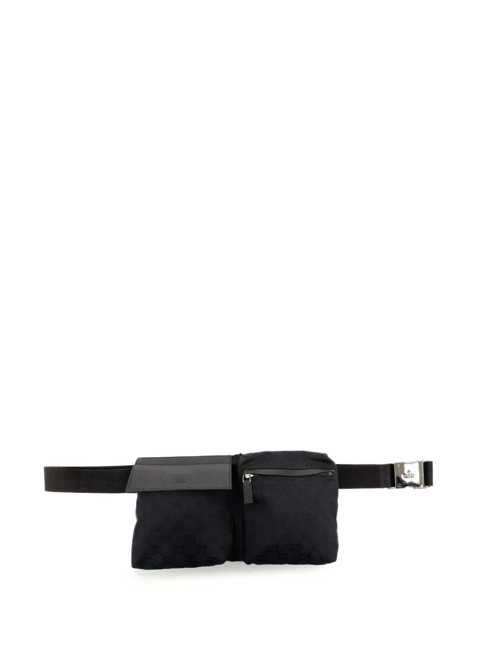 2000-2015 GG Canvas Double Pocket belt bag
