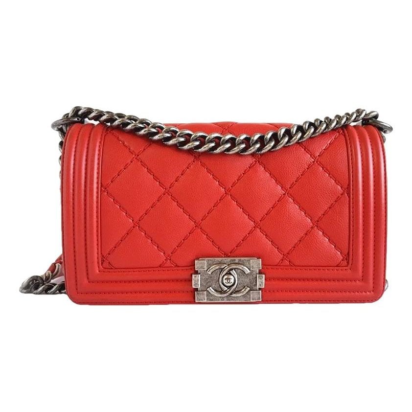 Boy leather crossbody bag
