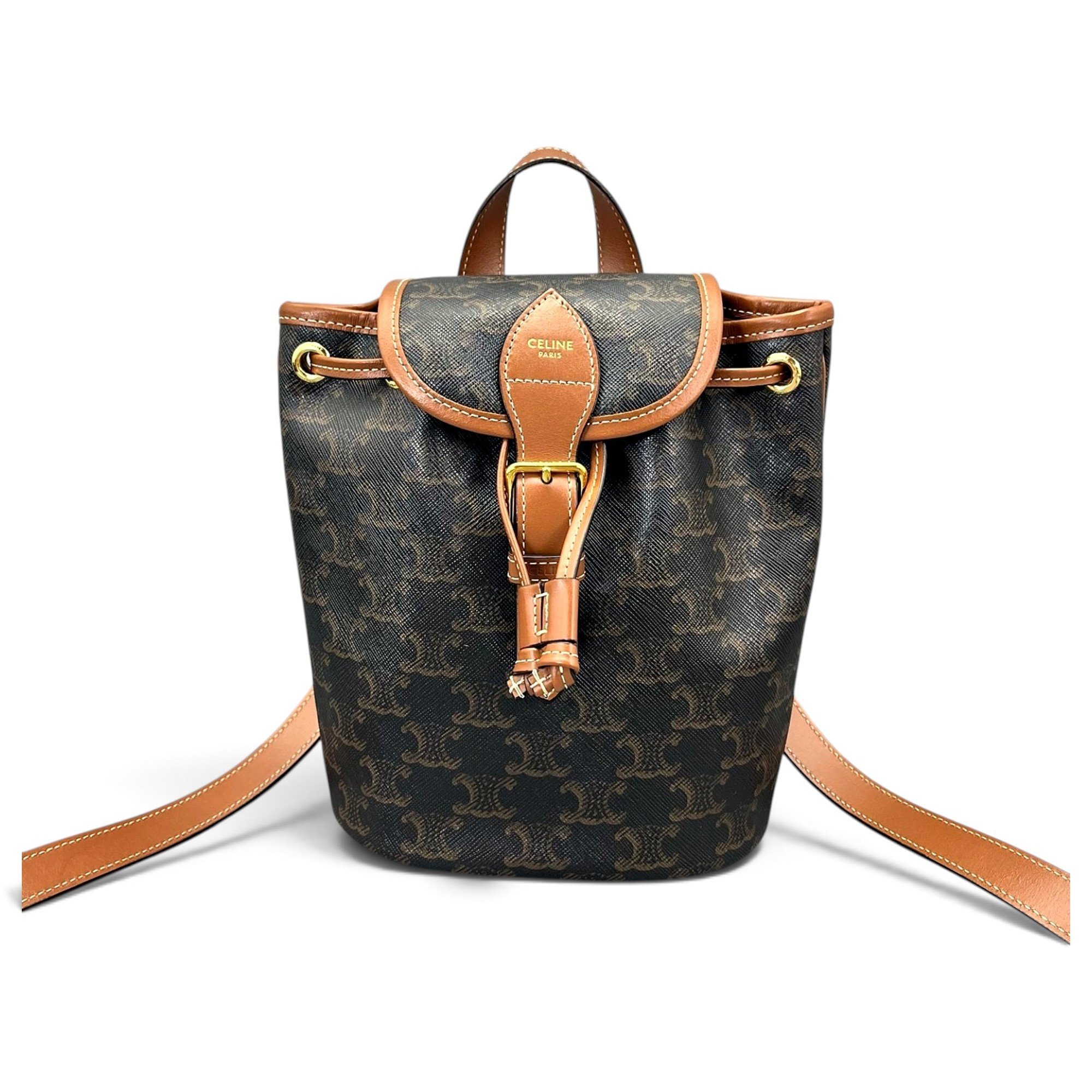 Folco leather backpack
