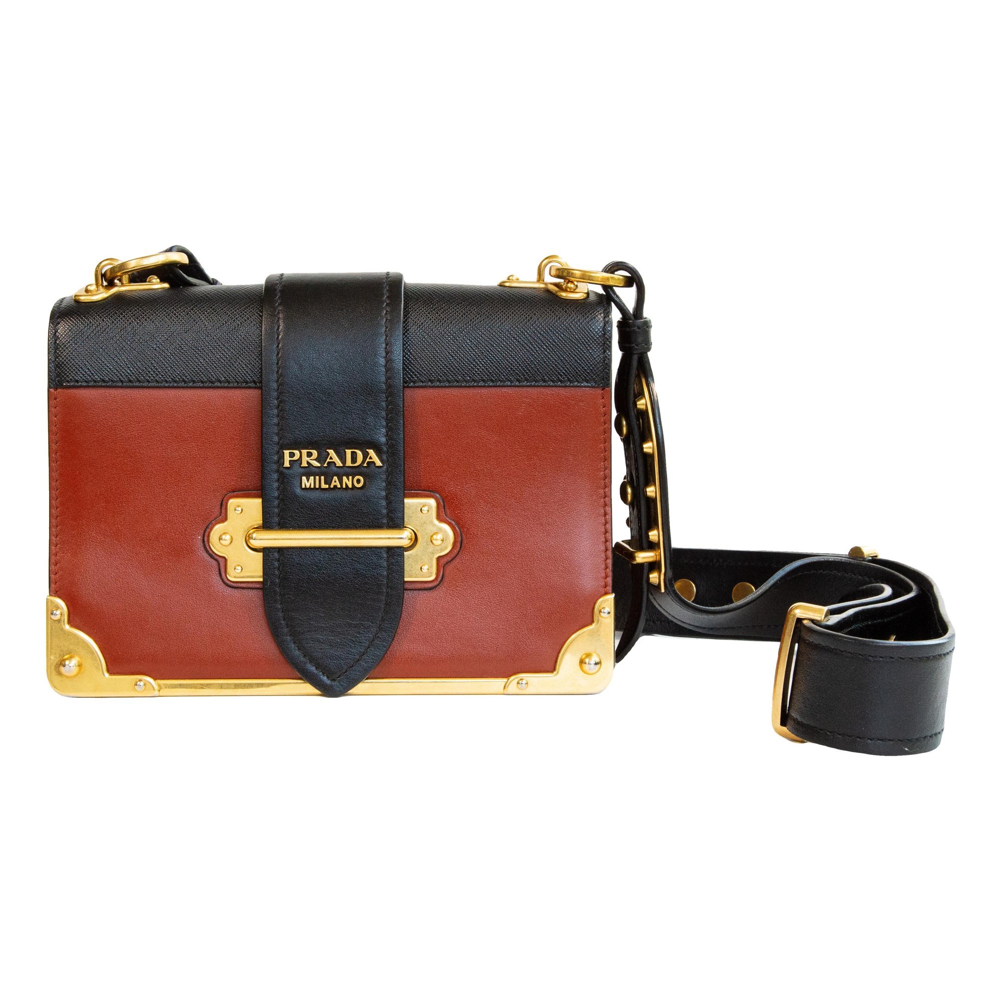 Cahier leather handbag