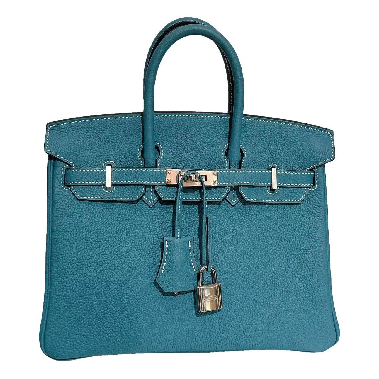 Birkin 25 leather handbag