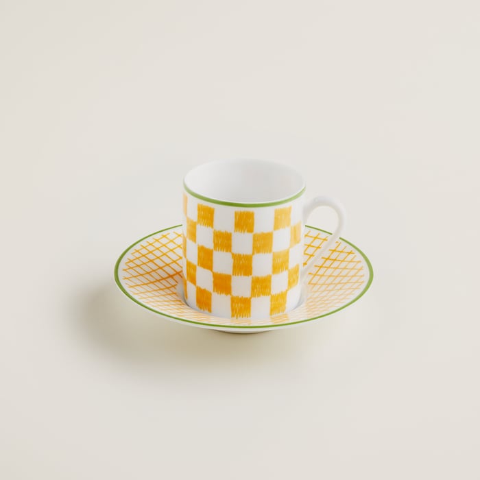 Sans Coloris a Walk In the Garden Coffee Cup and Saucer