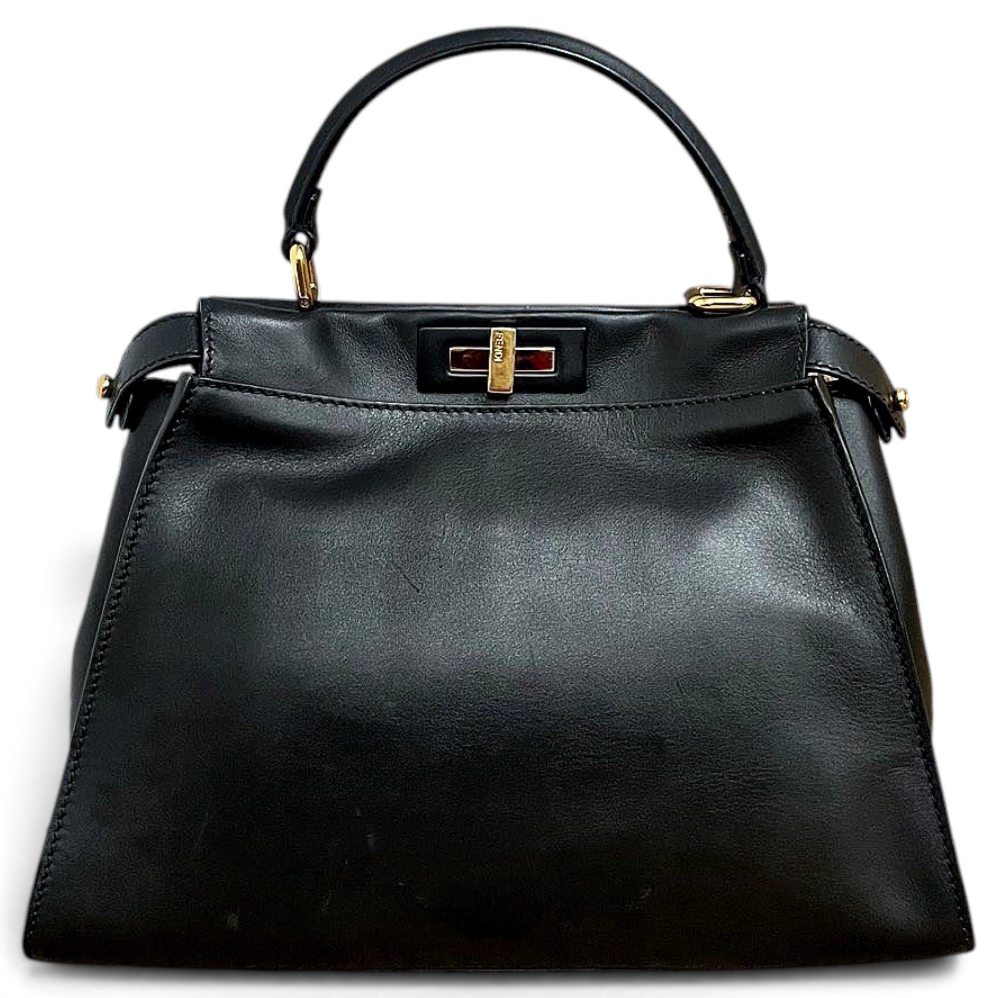 Peekaboo leather handbag
