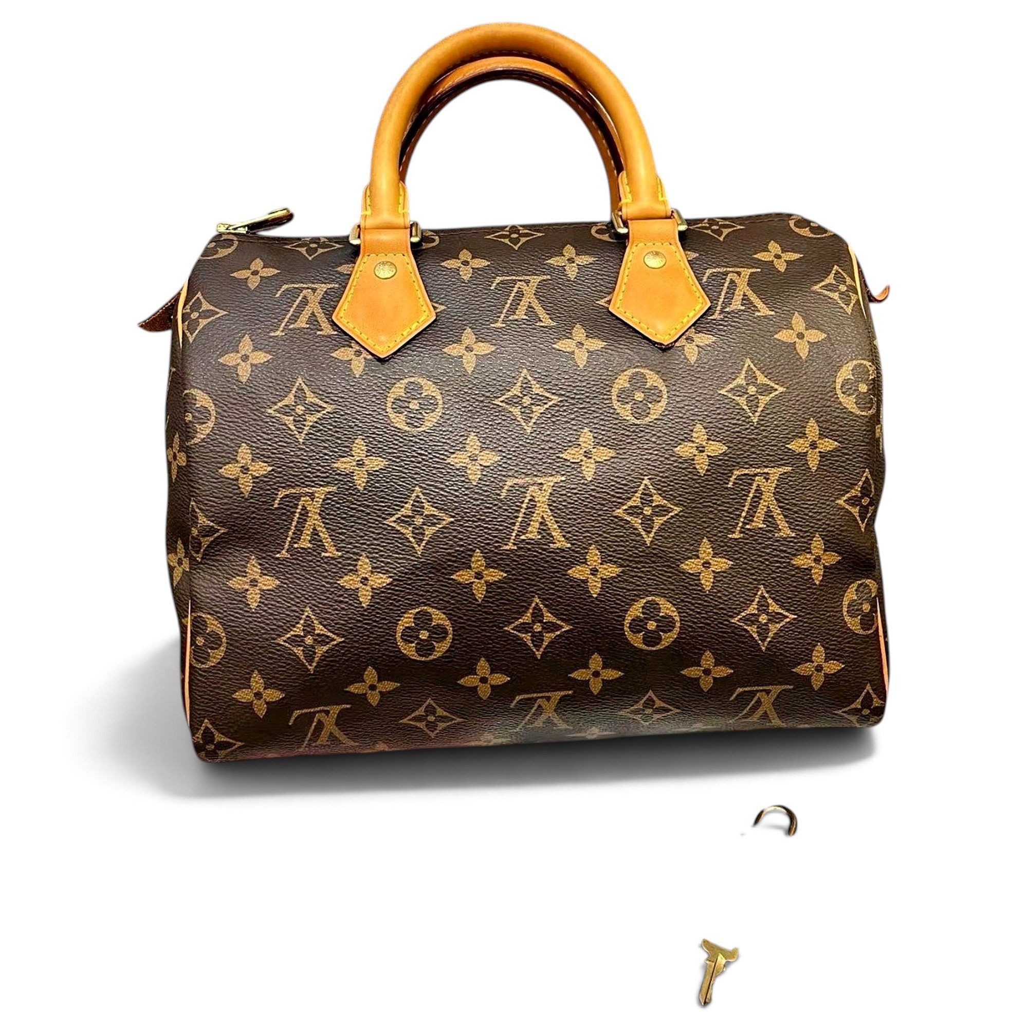 Speedy leather handbag