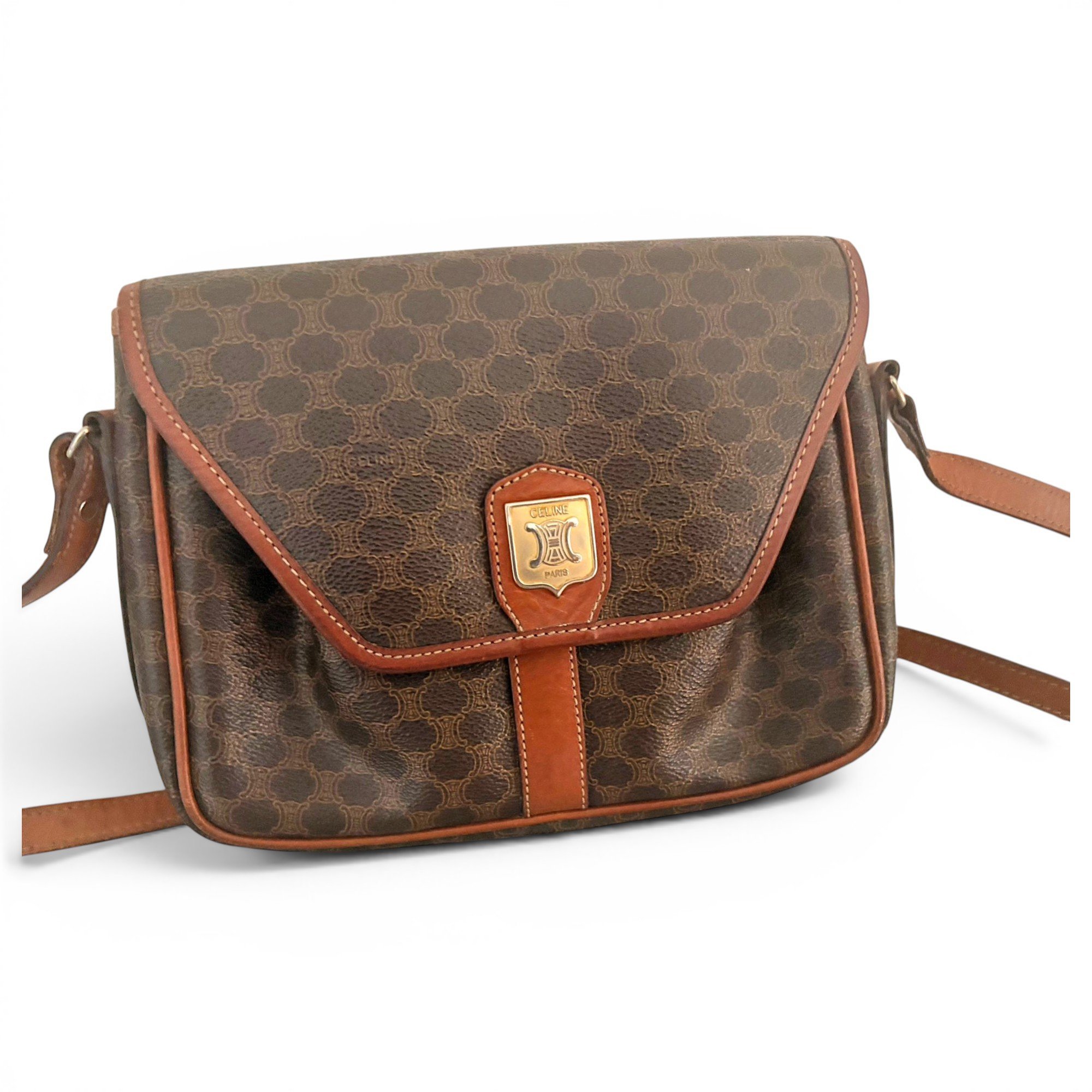 Trotteur leather crossbody bag