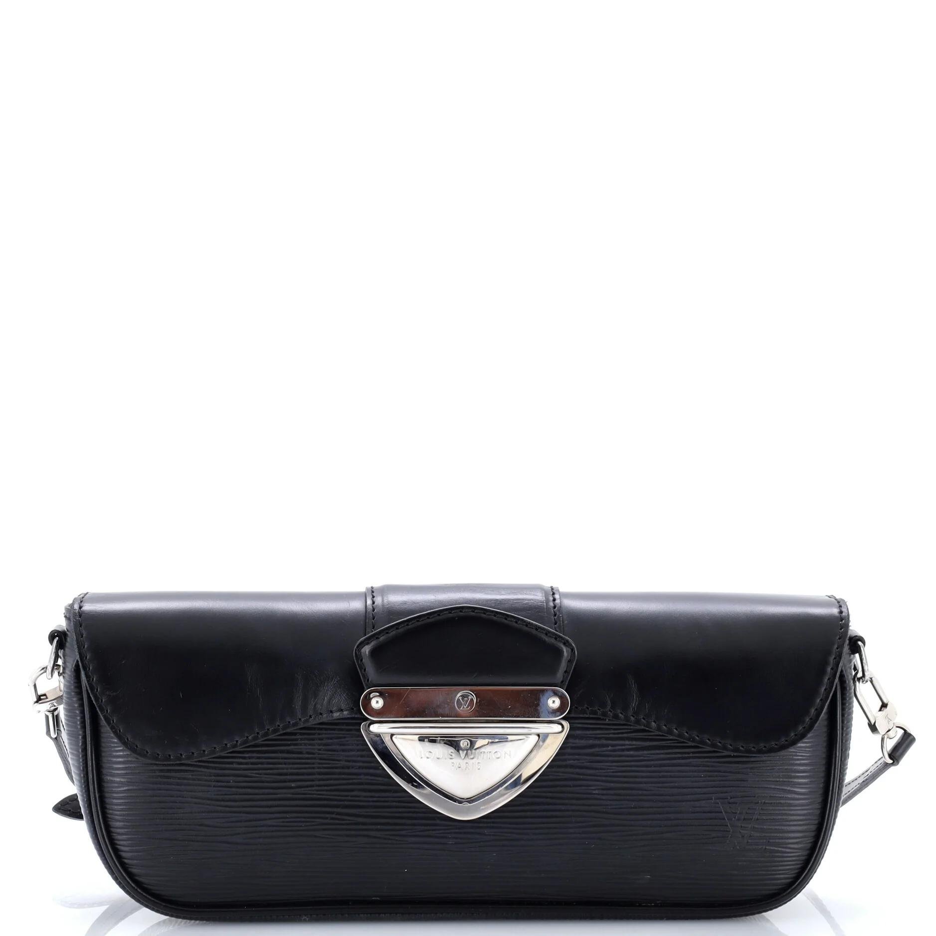 Leather clutch bag