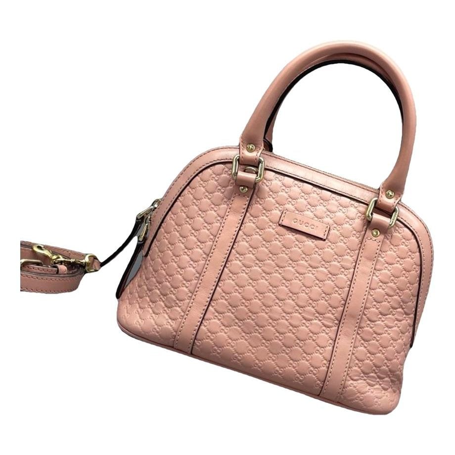 Dôme leather handbag