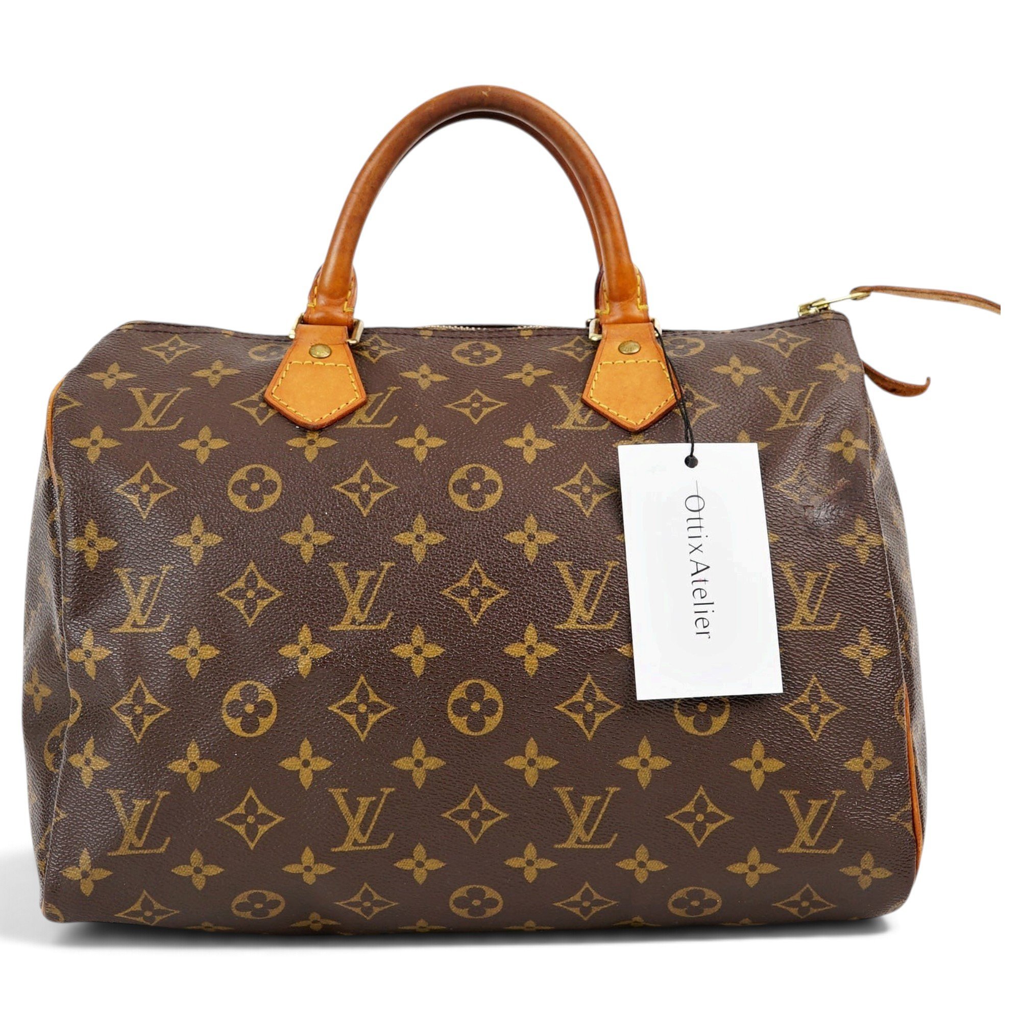 Speedy leather handbag