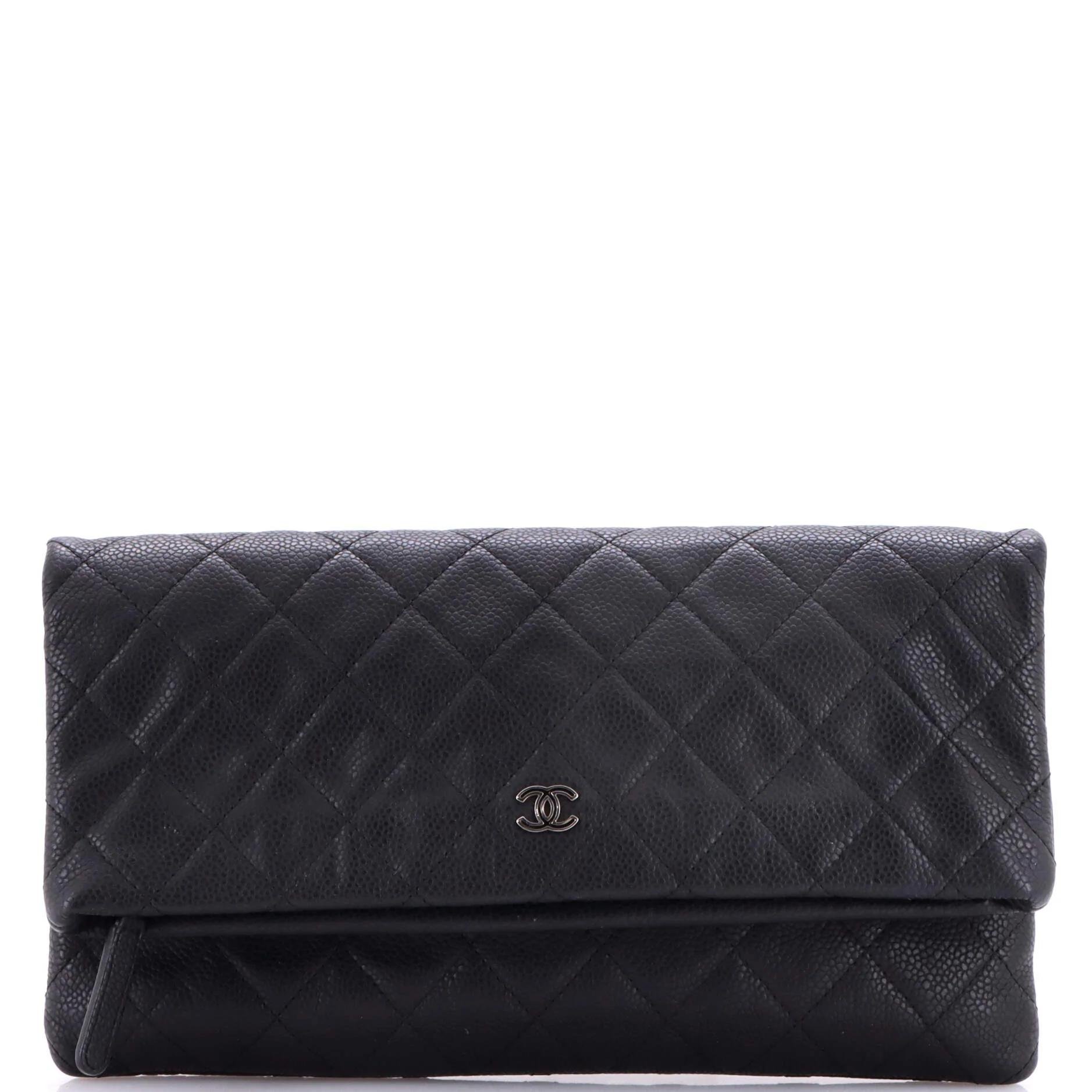 Leather clutch bag