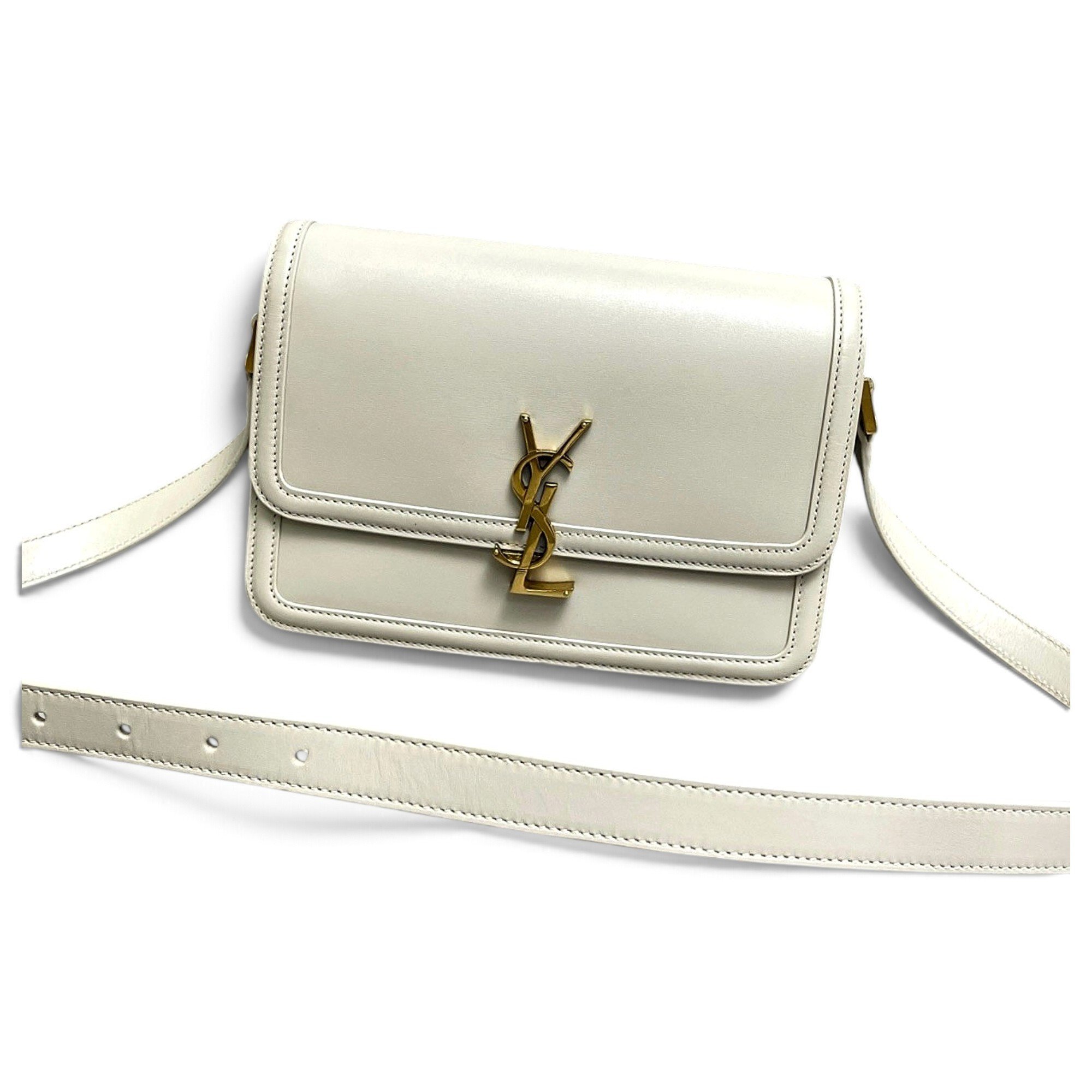 Solférino leather handbag