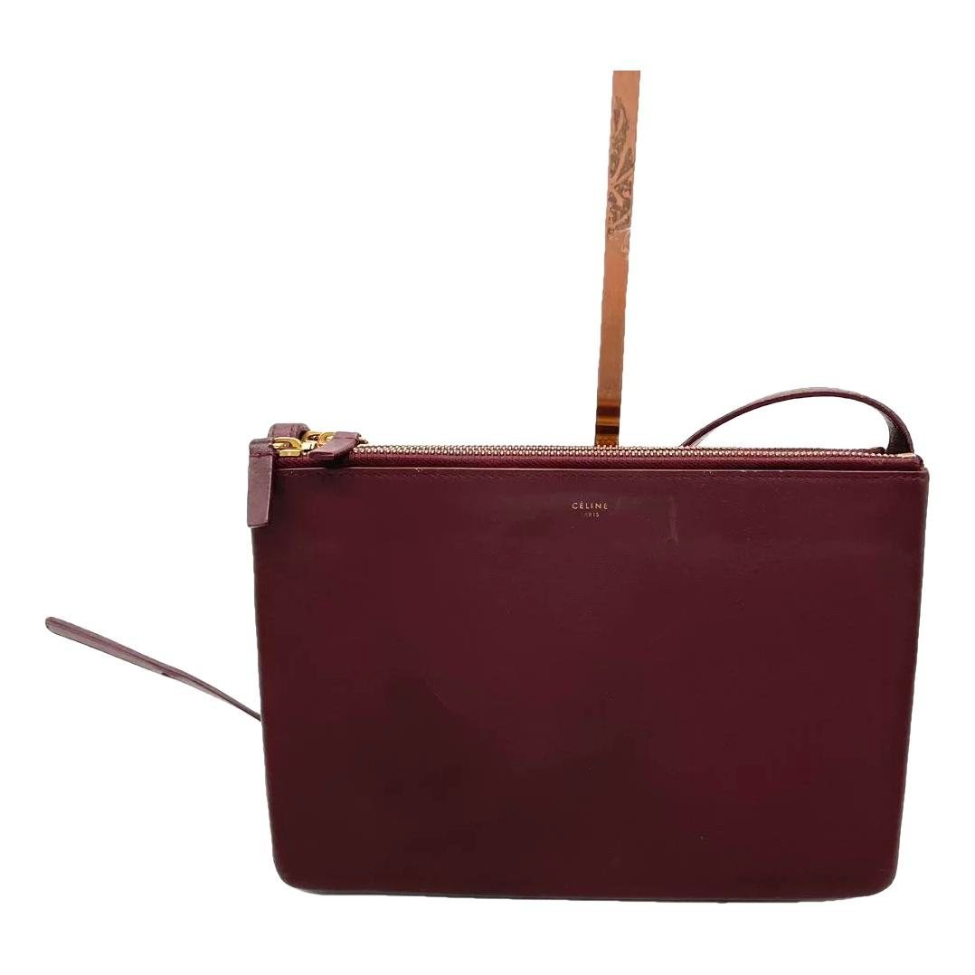 Trio leather crossbody bag